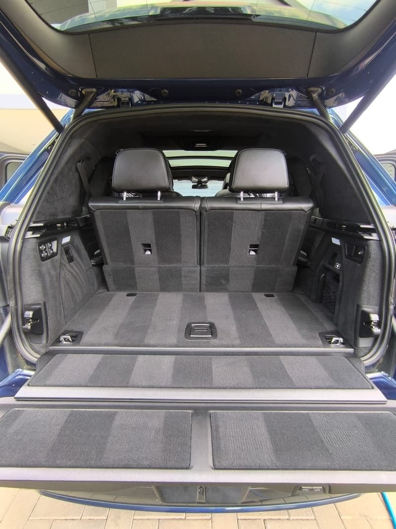 BMW X7 boot after a full interior detail, carpet vacuumed and edges cleaned out